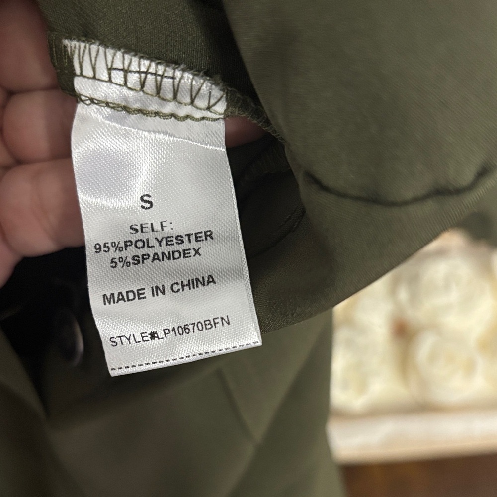 Fashion Nova Olive Utility Jumpsuit Size S Cargo Chic One Piece - Picture 9 of 13